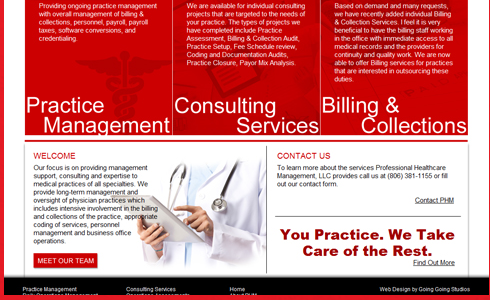 Portfolio - Corporate Healthcare Web Design Project